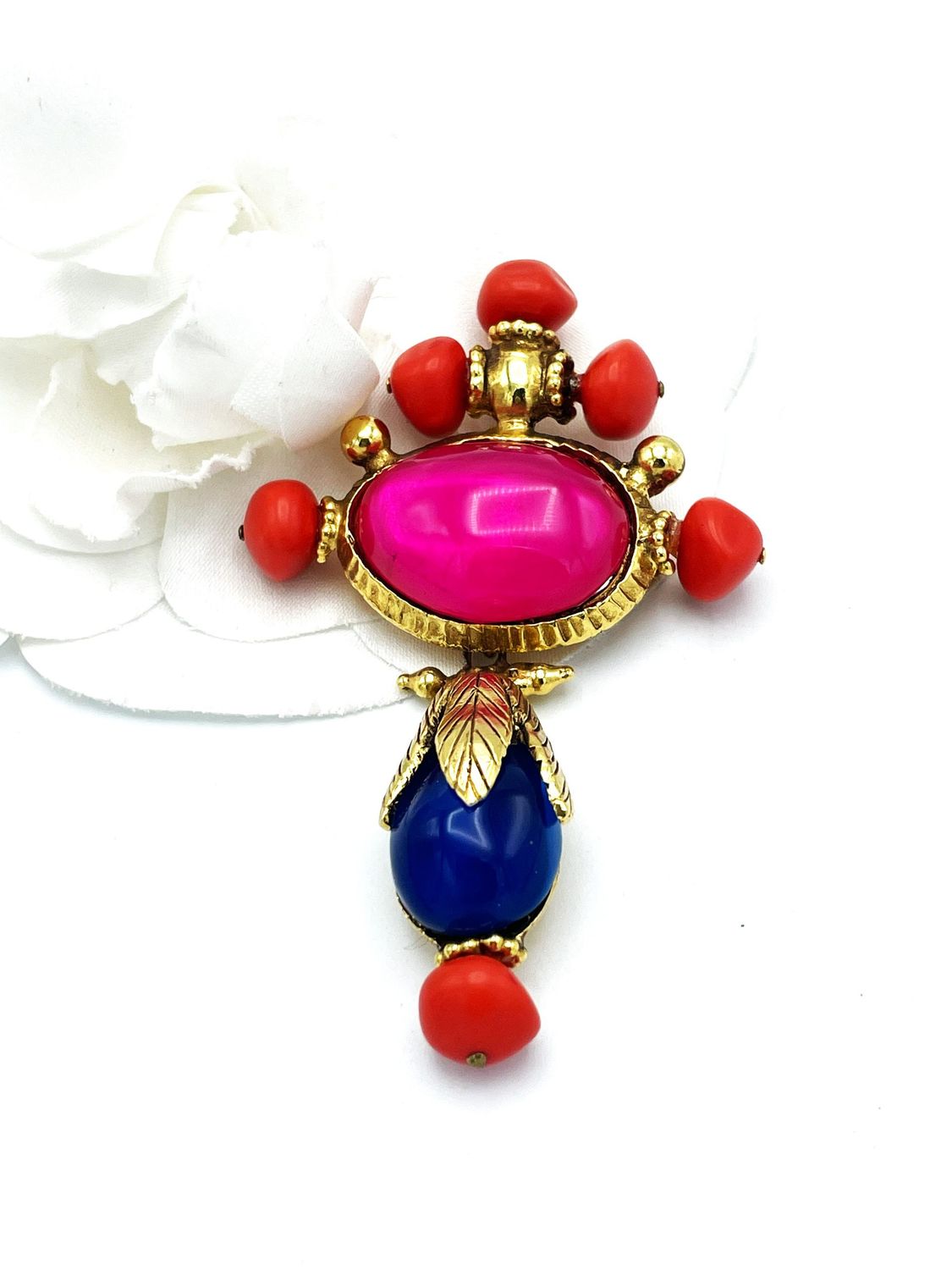 Vintage Christian Lacroix Paris Brosche, 1990ger Jahre