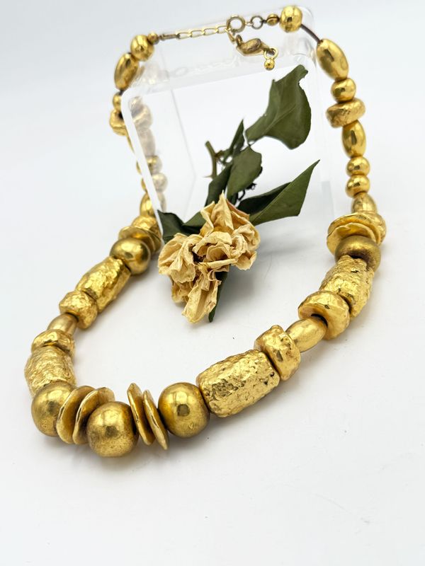 Nugget Kette von Christian Lacroix Paris, vergoldet ca. 1990