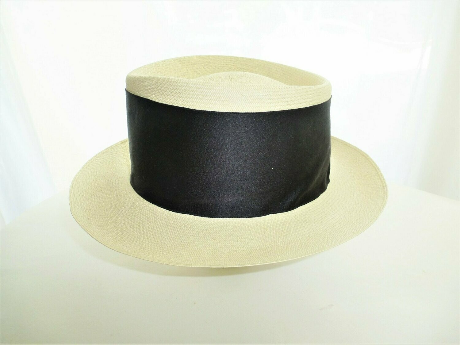 VINTAGE CHANEL PANAMA STROHHUT, Kopfweite 57