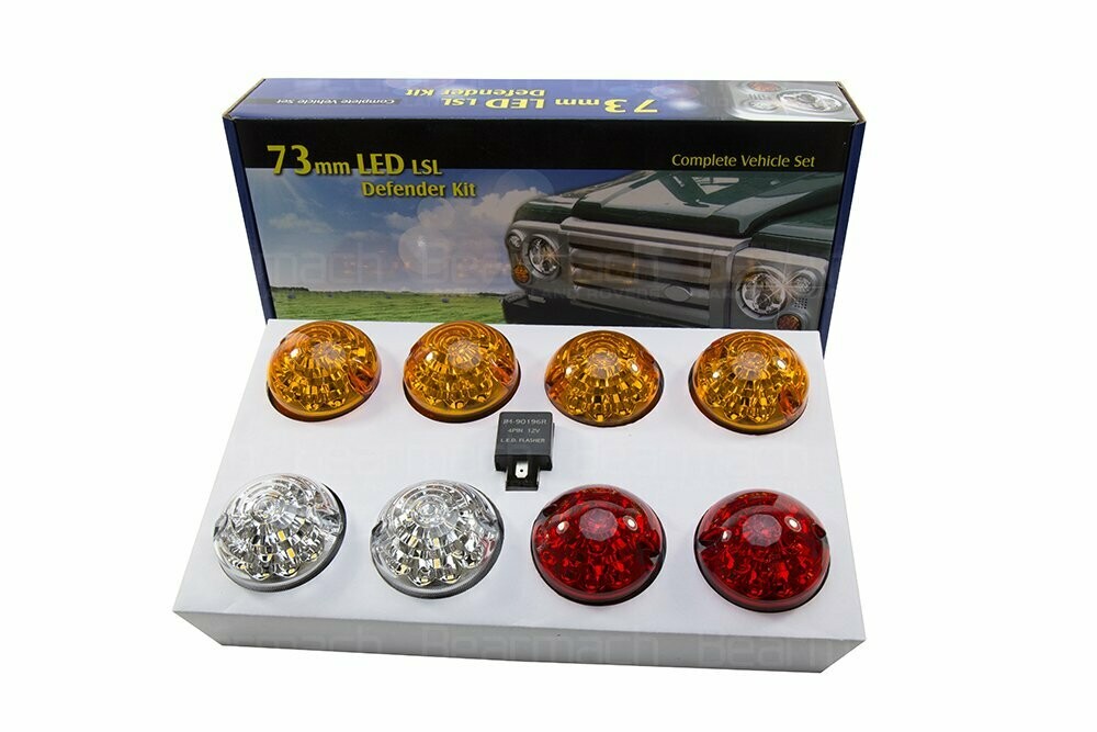 Kit pilotos 73mm en colores Land Rover Defender Led REF BA 9719BM