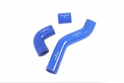 Kit de manguitos de silicona Azul para turbo Range Rover Classic, Land Rover Defender y Discovery 1 , modelo 300 TDI . REF TF721
