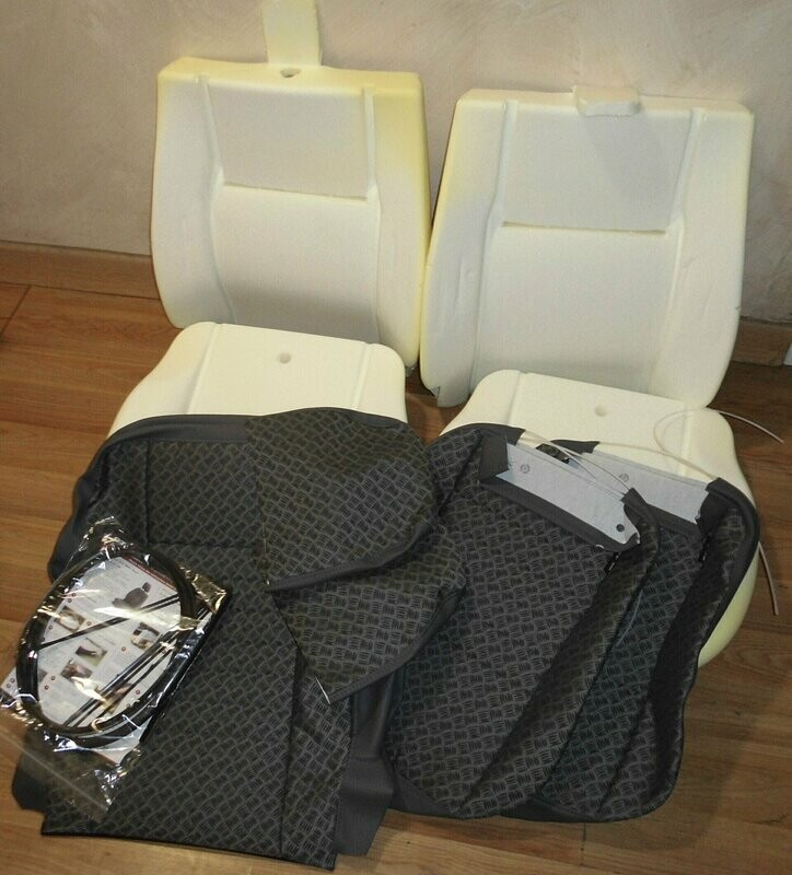 Kit reparación asientos delanteros de Land Rover Defender  en tapizado gris tecno REF BA 2401T