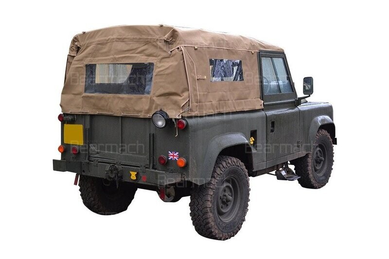 Lona techo con ventanas laterales y trasera Land Rover Defender 90. REF MUC4122A