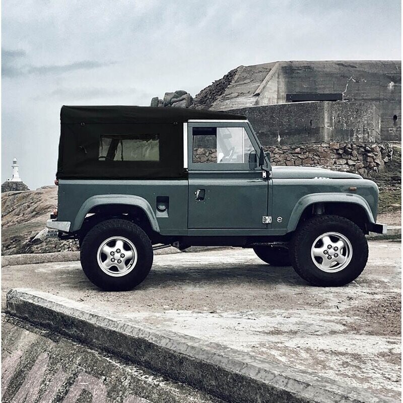 Oferta! Lona techo con ventanas laterales y trasera Land Rover Defender 90. REF ext202-15bkc