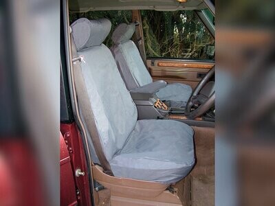 Juego fundas impermeables asientos delanteros gris Range Rover Clasic