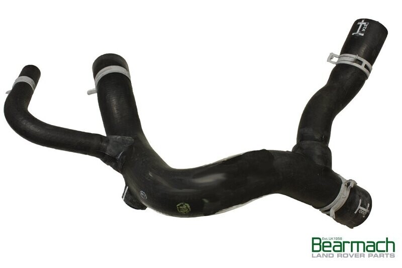 Manguito superior radiador del Land Rover Defender TD5 . REF PCH114600