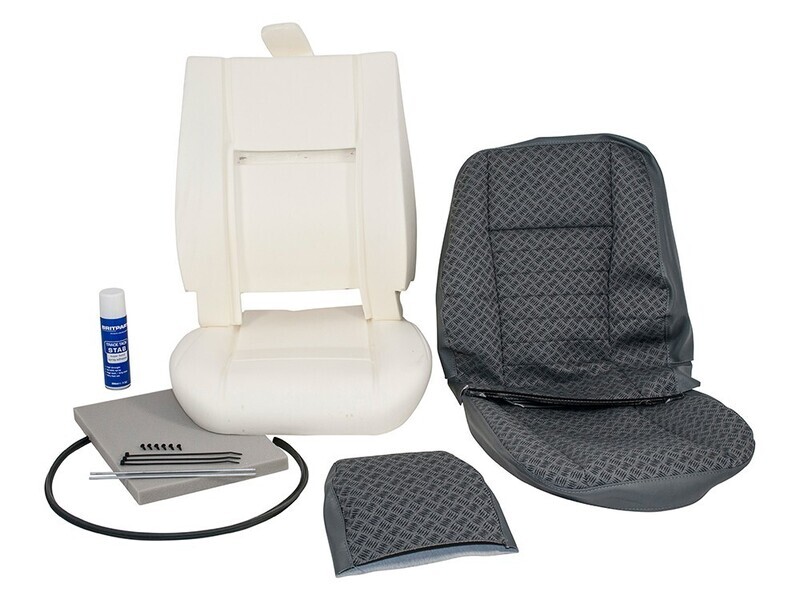 Kit reparar asiento delantero  de Land Rover Santana , Land Rover Defender en tapizado techno. REF GA5628