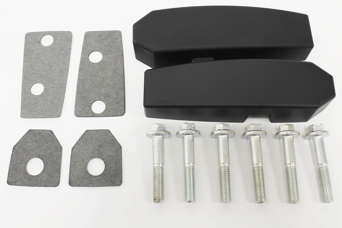 Kit bisagras de aluminio para parabrisas mamparo en negro, LR Defender REF ga1142b