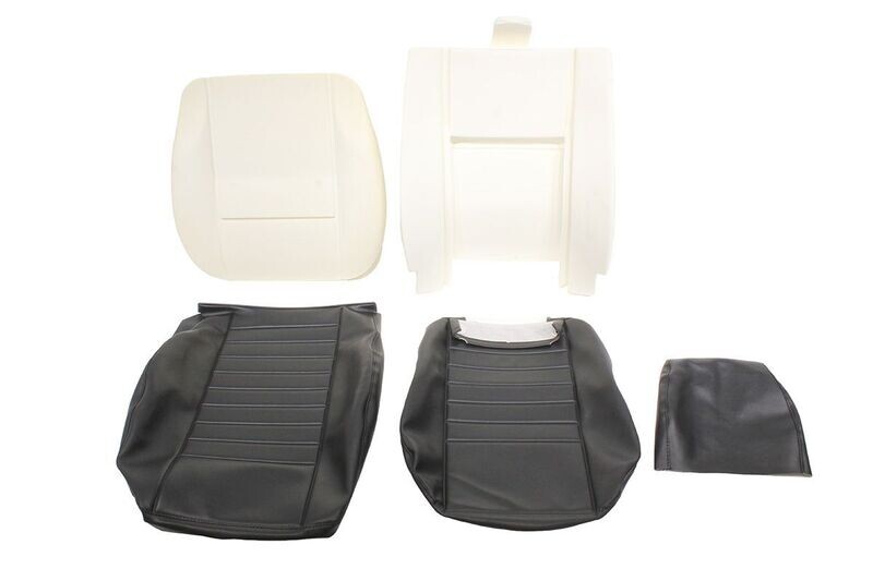Kit reparación asiento delantero de Land Rover Defender  en tapizado vinilo skay negro REF da5629