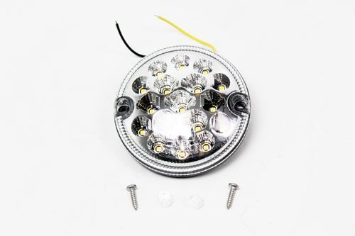 Piloto 95mm intermitente, transparente led land Rover defender REF amr6527ledcl