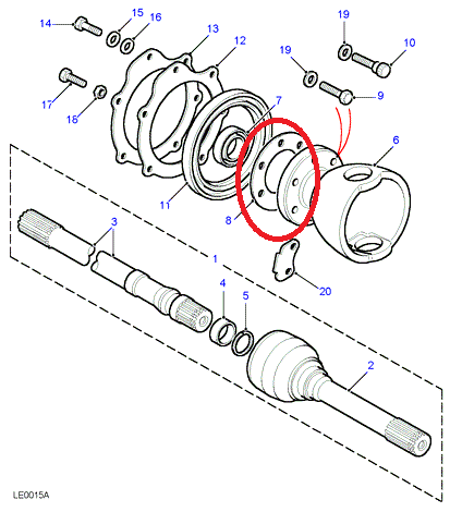 Junta copa LAND ROVER DEFENDER Discovery Y RANGE ROVER CLASSIC REF FTC3646