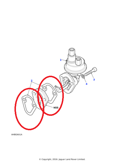 Junta bomba alimentacion 200, 300tdi   REF ERR2028