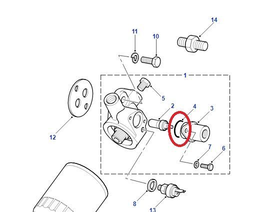 Junta conector FILTRO DE ACEITE RANGE  ROVER CLASSIC, LAND ROVER DEFENDER , DISCOVERY 200 300tdi  REF erc5913