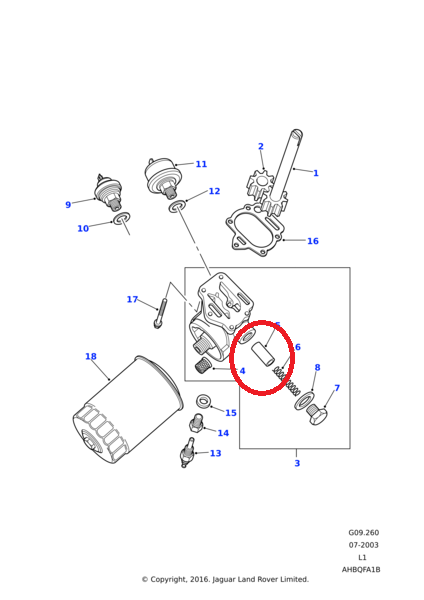 Piston de valvula regulador presion BOMBA ACEITE Range ROVER clasic V8  3.9  3.5 REF 90602064