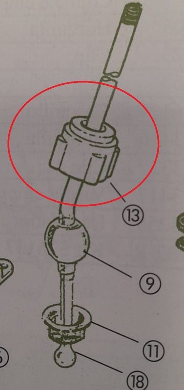 Alojamiento bola palanca de cambios, de Land Rover Serie 2, 3 Santana motor 2.25 y 2.5 , 4 velocidades REF 219714