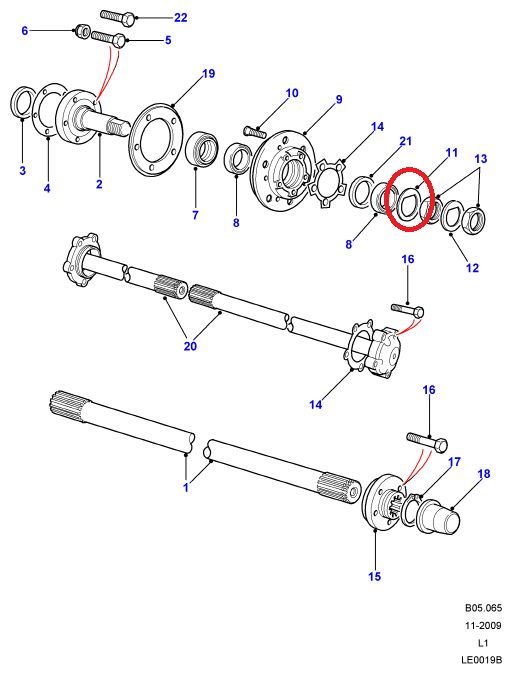 ARANDELA BUJE LAND ROVER DEFENDER , DISCOVERY  RANGE ROVER CLASSIC REF FTC3185