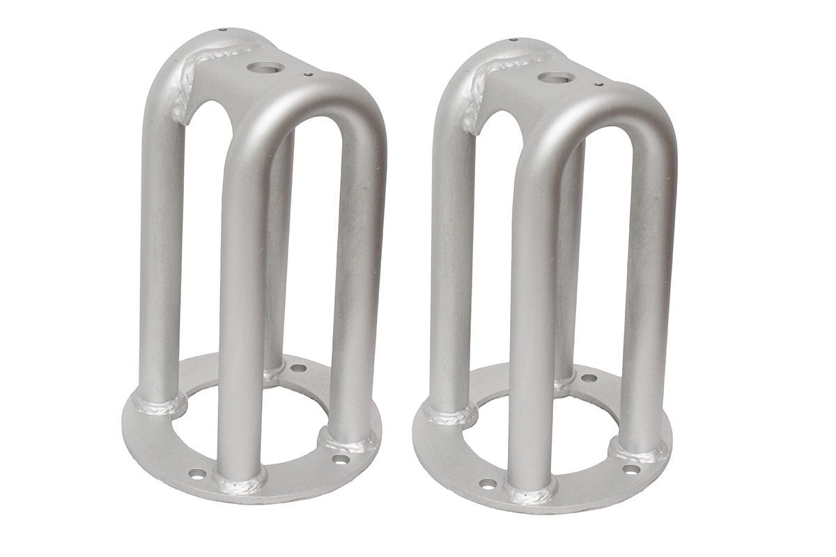 Torretes tubulares para amortiguadores delanteros altura estandar galvanizados de Land Rover Defender, Discovery 1, Range Rover clasic