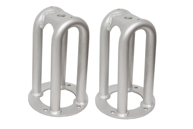 Torretes tubulares para amortiguadores delanteros altura estandar galvanizados de Land Rover Defender, Discovery 1, Range Rover clasic