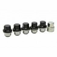 Kit de 5 tuercas antirrobo con chapa negra para llanta de aluminio Range Rover Classic, Land Rover Discovery 1 y Defender REF BA 018CB Kit de 5 tuercas antirrobo con chapa negra para llanta de aluminio Range Rover Classic, Land Rover Discovery 1 y Defender REF BA 018CB