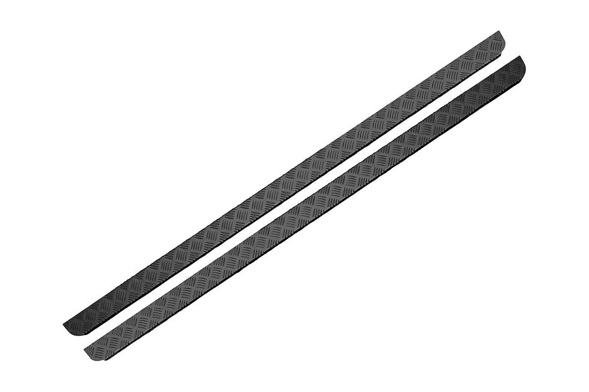 Chapas protectoras laterales bajo puertas Land Rover Defender 110 negro REF GA4100B