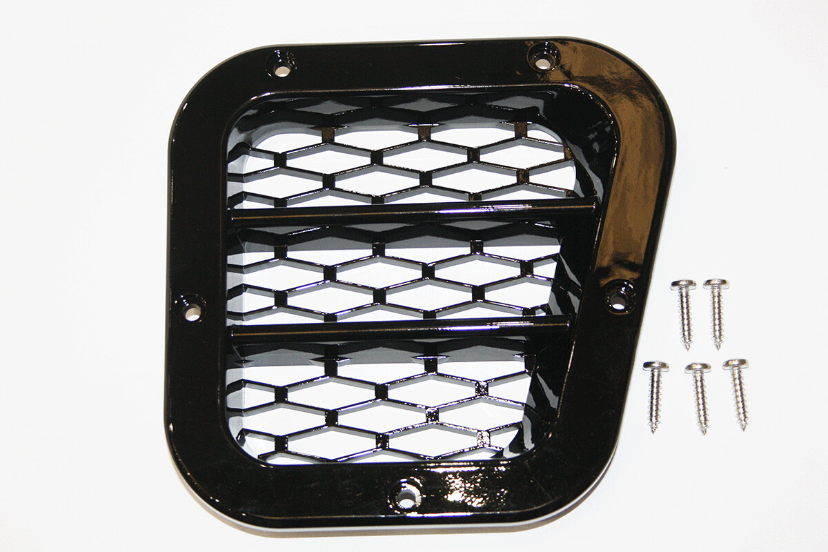 tapa aleta lateral negro brillo Land Rover Defender tapa aleta lateral negro brillo Land Rover Defender