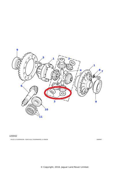 Platillo satelites diferencial Land Rover Santana, Defender con eje salisbury ref. FRC9979 Platillo satelites diferencial Land Rover Santana, Defender con eje salisbury ref. FRC9979