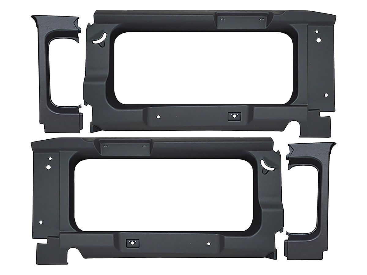 Paneles traseros interiores color negro Land Rover Defender 90 REF TF2750 Paneles traseros interiores color negro Land Rover Defender 90 REF TF2750