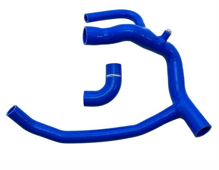 Kit de manguitos de silicona Azul de refrigerante Land Rover  Discovery 2 , modelo TD5 . REF DA3387