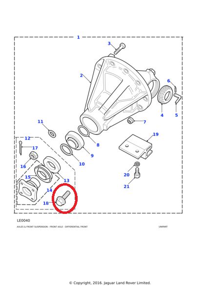 Tornillo brida grupo RANGE ROVER CLASSIC, P38 Y LAND ROVER DEFENDER Y DISCOVERY 1 y 2 REF FS112301P Tornillo brida grupo RANGE ROVER CLASSIC, P38 Y LAND ROVER DEFENDER Y DISCOVERY 1 y 2 REF FS112301P