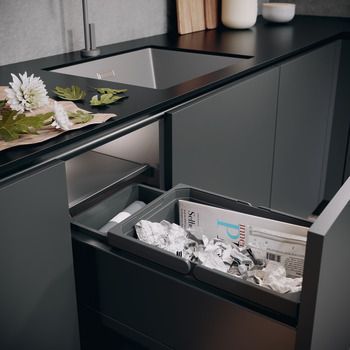 Pull Out Waste Bin, 300 mm, Vauth-Sagel VS ENVI Space XX Pro S / Pro