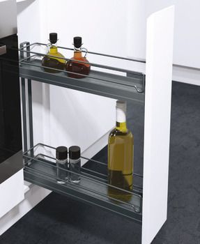 Storage Basket Set, for Cabinet Width 150 mm, 90°, Vauth-Sagel VS SUB Slim