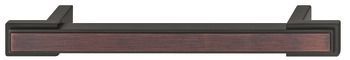 D Pull Handle, Zinc Alloy, Fixing Centres 160 mm, Alberti Model H1930, Oiled bronze finish