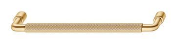 D Pull Handle, Zinc Alloy, Ø 10 mm, Fixing Centres 160 mm, Tocco Brushed gold coloured