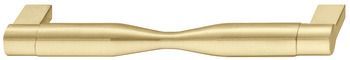 Pull Handle, Zinc Alloy, Fixing Centres 160 mm, Omnia , Brushed brass plated