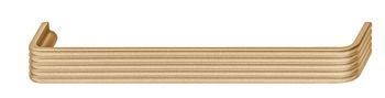 D Pull Handle, Zinc Alloy, Fixing Centres 160 mm, Arno Gold bronze coloured