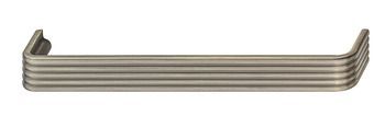 D Pull Handle, Zinc Alloy, Fixing Centres 160 mm, Arno Brushed antique brass plated finish
