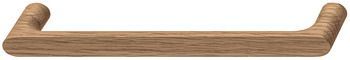 D Handle, Wood, Lymington  wood, Oak natural lacquered, Length: 208 mm,