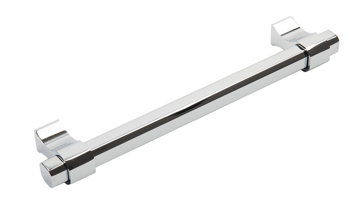Bar Handle, Fixing Centres , Aluminium, Tiberius Polished chrome, fixing centres 160 mm