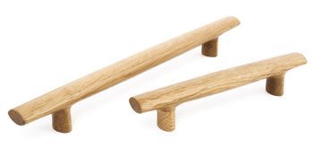 Pull Handle, Oak laquered, Fixing Centres 128-224 mm, Venus