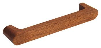 D Pull Handle, Walnut, Fixing Centres 160 mm, Contact Walnut finish
