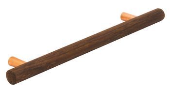 Bar Handle, Wood, Fixing Centres 160 mm, Tilaa Smoked oak/copper finish
