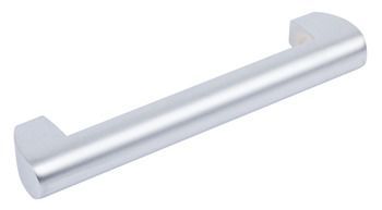D Handle, Aluminum, Fixing Centre 128 mm Matt chrome