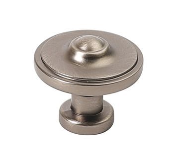 Knob, Zinc Alloy, Ø 33 mm, Ariel Pewter effect