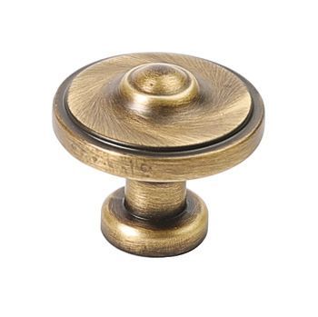 Knob, Zinc Alloy, Ø 33 mm, Ariel Antique bronze