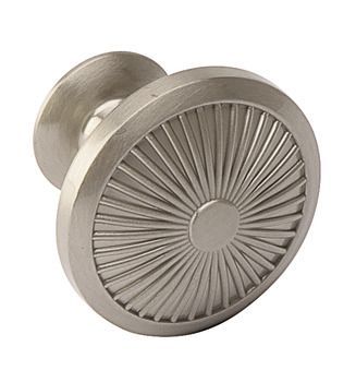 Knob, Zinc Alloy, Ø 35 mm, Crawford Satin nickel, Ø 35 mm