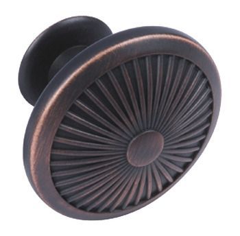 Knob, Zinc Alloy, Ø 35 mm, Crawford Oil rubbed bronze, Ø 35 mm