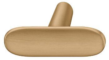 Knob, , Zinc Alloy, Ø 46 mm, Pebble , Brushed gold coloured