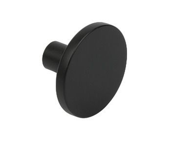 Knob, Zinc Alloy, Ø 41 mm, Como Matt black