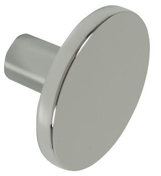 Knob, Zinc Alloy, Ø 41 mm, Polished chrome