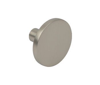 Knob, Zinc Alloy, Ø 41 mm, Brushed nickel